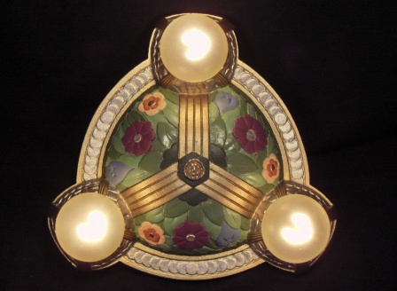 Art Nouveau 3 Bulb